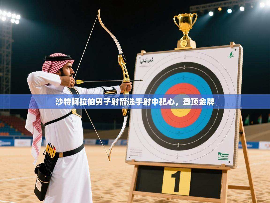 沙特阿拉伯男子射箭选手射中靶心，登顶金牌